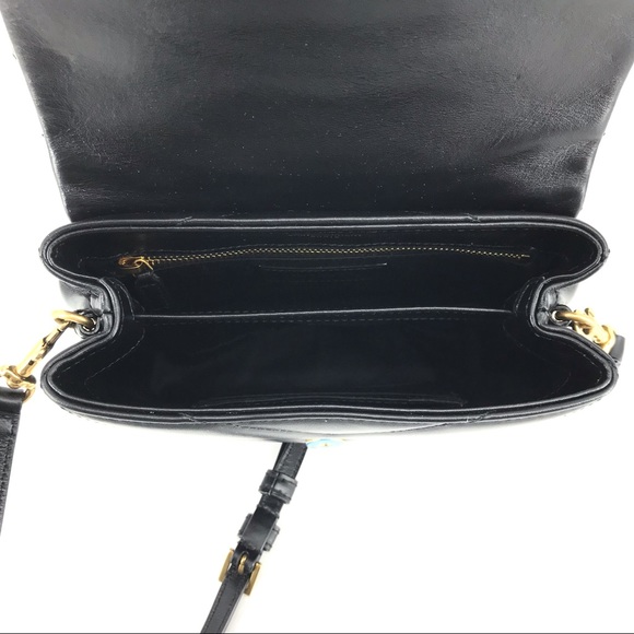 Saint Laurent Loulou Toy Matelasse Black Leather Flap-Top Shoulder Bag NWT - Picture 6 of 12